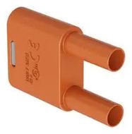 BANANA TEST CONN, PLUG, 32A, ORANGE, CBL