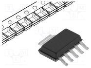 IC: voltage regulator; LDO,fixed; 3.3V; 1A; SOT223-6; SMD; tube 