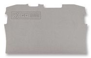 END PLATE, FOR 2 COND TB, GREY