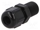 Cable gland; with long thread; M12; 1.5; IP68; polyamide; black LAPP