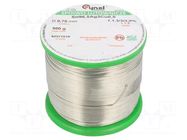 Tin; lead free; Sn96,5Ag3Cu0,5; 700um; 500g; reel; 217÷219°C; 3% CYNEL