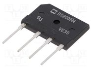 Bridge rectifier: single-phase; Urmax: 800V; If: 20A; Ifsm: 300A Rectron