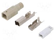 Connector: USB B; plug; male; for cable; soldering; PIN: 4; straight LOGILINK