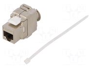 Connector: RJ45; socket; PIN: 8; Cat: 6a; shielded,Keystone; IDC LOGILINK