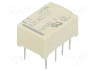 Relay: electromagnetic; DPDT; Ucoil: 12VDC; 2A; 0.3A/125VAC; FTR-B3 FCL Components