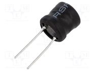 Inductor: wire; THT; 10mH; Ioper: 250mA; 14.6Ω; ±10%; Ø11.5x11.5mm FERROCORE