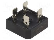 Bridge rectifier: single-phase; Urmax: 400V; If: 25A; Ifsm: 400A DC COMPONENTS