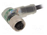 Cable: for sensors/automation; M12; PIN: 4; angled; 5m; plug; 24VAC LAPP