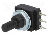 Potentiometer: shaft; single turn; 47kΩ; 60mW; PCB; 6mm; plastic SR PASSIVES