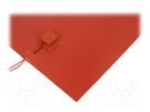 Heating mat; silicone; 480x290mm; 230V; 800W; -30÷180°C; 2W/cm2 SEDES GROUP