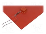 Heating mat; silicone; 400x290mm; 230V; 1000W; -30÷180°C; 2W/cm2 