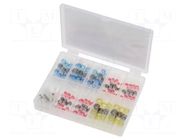 Kit: self-soldering sleeve wire splices; insulated; 90pcs. NINIGI