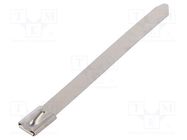 Cable tie; L: 100mm; W: 7.9mm; stainless steel AISI 304; 1112N RAYCHEM RPG