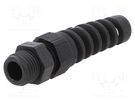 Cable gland; with strain relief; PG7; IP68; polyamide; black LAPP