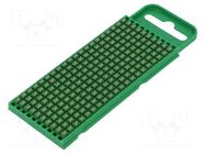 Markers; Marking: 5; 0.8÷2.2mm; polyamide; green; -40÷85°C; push-in HELLERMANNTYTON