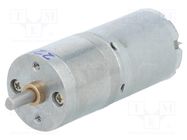 Motor: DC; with gearbox; LP; 12VDC; 1.1A; Shaft: D spring; 23rpm POLOLU