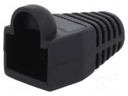 RJ45 plug boot; 5.8mm; black LOGILINK