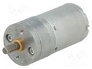Motor: DC; with gearbox; HP; 12VDC; 5.6A; Shaft: D spring; 1030rpm POLOLU