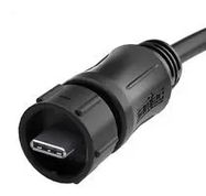 USB CBL, SEALED TYP C PLUG-CIRC RCPT