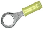 TERMINAL, RING TONGUE, #6, CRIMP, GREEN