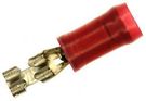 TERMINAL, FEMALE DISCONNECT, 0.11IN, RED