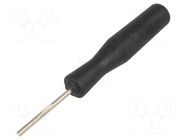 Tool: mounting tool; contacts,terminals; L: 120mm; Han® D; Ø: 3mm HARTING