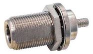 RF/COAXIAL, N BULKHEAD JACK, STRAIGHT, 50 OHM CRIMP