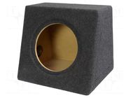 Car loudspeaker enclosure; MDF; black melange; 250mm; 30l BASSER