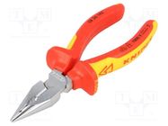 Pliers; insulated,universal,elongated; hardened steel; 145mm KNIPEX