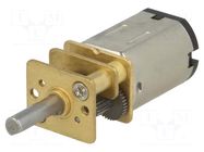 Motor: DC; with gearbox; HPCB 6V; 6VDC; 1.5A; Shaft: D spring; 10: 1 POLOLU