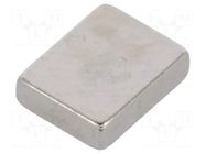 Magnet: permanent; neodymium; 5N; H: 2mm; W: 6mm; L: 7.5mm ELESA+GANTER