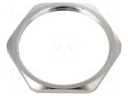 Nut; M63; brass; 70mm; Thread: metric; Pitch: 1.5; Plating: nickel BM GROUP