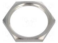 Nut; M32; brass; 37mm; Thread: metric; Pitch: 1.5; Plating: nickel BM GROUP