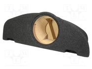 Car loudspeaker enclosure; MDF; black melange; textil; 250mm BASSER