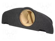 Car loudspeaker enclosure; MDF; black melange; 250mm; Audi; 15l BASSER