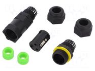 Connector: AC supply; screw terminal; 20A; 450V; ways: 3; IP68 AMPHENOL LTW