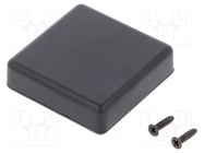 Enclosure: multipurpose; X: 50mm; Y: 50mm; Z: 15mm; 1551; ABS; black HAMMOND