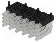 Fiber for LED; Ø2mm; No.of mod: 24; round; Front: convex MENTOR