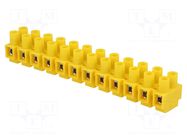 Connector: terminal block; 32A; 690V; with wire protector; yellow POKÓJ