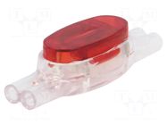 Quick splice; Presslok; IDC; red; 19AWG÷24AWG; 0.5÷0.9mm CORNING