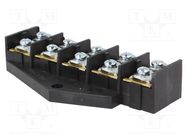 Terminal block; screw terminal; 16mm2; 400V; ways: 5; terminals: 10 PLASTROL