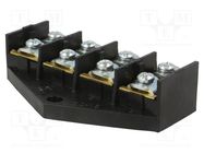 Terminal block; screw terminal; 16mm2; 400V; ways: 4; terminals: 8 PLASTROL