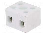 Connector: terminal block; 32A; 450V; hot condition; white matt SIMET