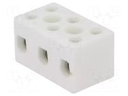 Connector: terminal block; 57A; 450V; hot condition; white matt SIMET