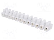 Connector: terminal block; 32A; 400V; screw terminal; white; 4mm2 PAWBOL