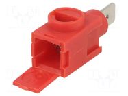Connector: terminal block; Contractor; nickel plated; red; 30A CLIFF