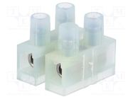 Terminal block; screw terminal; 4mm2; 400V; ways: 2; terminals: 4 BM GROUP