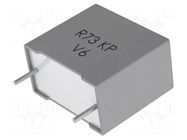 Capacitor: polypropylene; R73; 15nF; 26.5x8.5x17mm; THT; ±5% KEMET