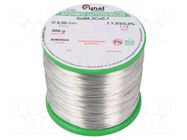 Tin; lead free; Sn99Ag0,3Cu0,7; 500um; 500g; reel; 216÷227°C; 3% CYNEL