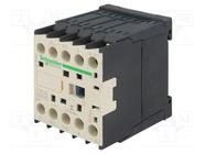 Contactor: 4-pole; NC x2 + NO x2; 24VDC; 9A; LP1K; screw terminals 